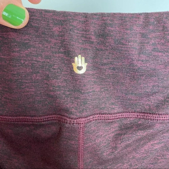 Spiritual Gangster Leggings Dreamer Stars Power Yoga Capri Crop Size Small Red - Picture 8 of 15